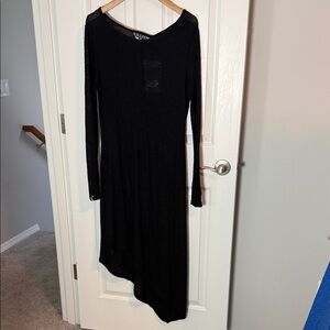 Killstar Merciless Knit Asymmetrical Hem Maxi Dress